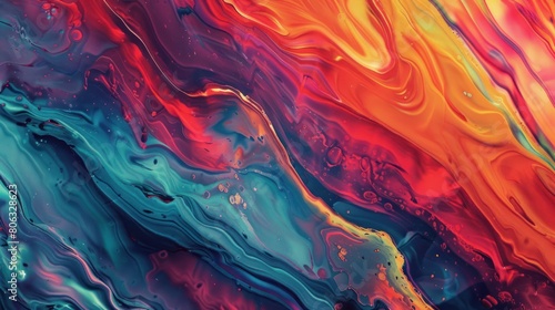 Multicolored Abstract Painting background. AI generated