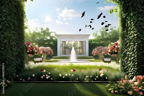 fountain in the park