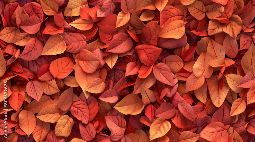 Colorful Leaves Blanketing the Ground in a Seasonal Spectacle Colorful Leaves Blanketing the Ground in a Seasonal Spectacle