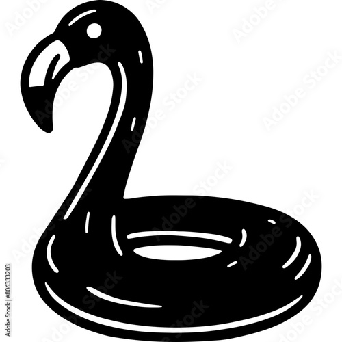 Doodle Flamingo Pool Float 