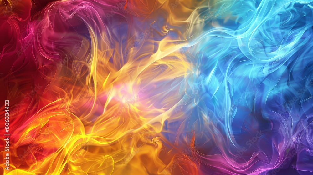 Colorful Swirls of Purple, Pink, and Blue Creating an Ethereal Atmosphere Colorful Swirls of Purple, Pink, and Blue Creating an Ethereal Atmosphere