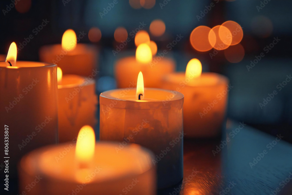 Glowing Candlelight for a Serene Ambiance Glowing Candlelight for a Serene Ambiance