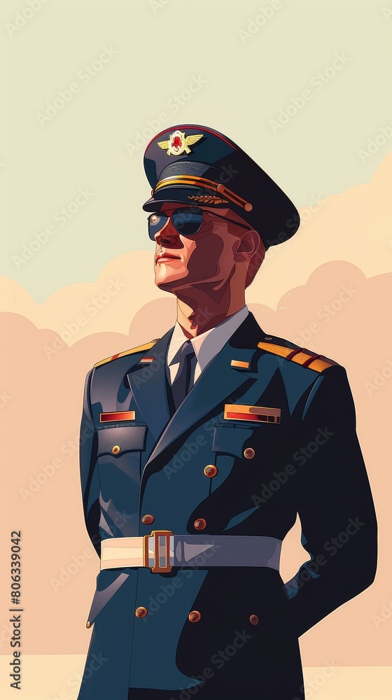 Visualize a commercial pilot before a flight, doubting his flying abilities Visualize a commercial pilot before a flight, doubting his flying abilities