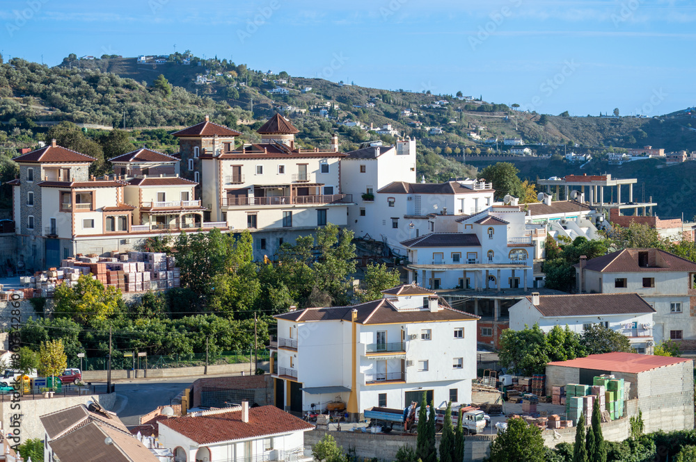 Fototapeta premium Walking on Canillas de Albaida village in Canillas de Albaida, Spain