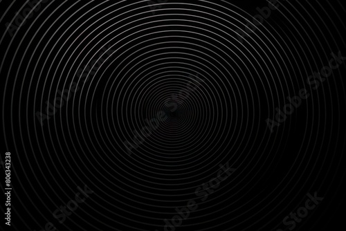 Black concentric gradient circle line pattern vector illustration for background, graphic, element, poster blank copyspace for design text photo website web 