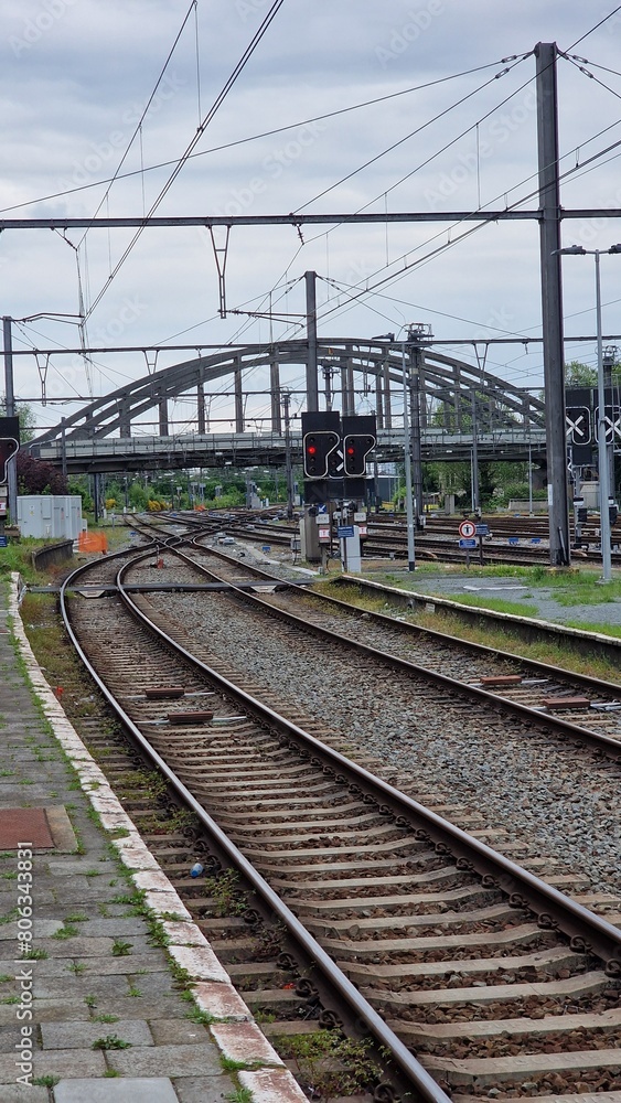 tracks in the distance