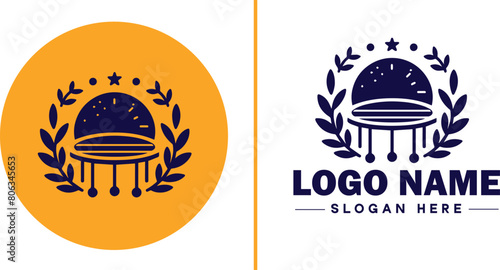 trampoline icon Bounce mat Springboard Jumping pad flat logo sign symbol editable vector