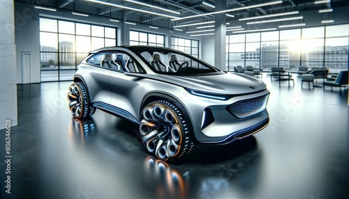 Futuristic Low-Cost Hybrid Compact SUV for Four Passengers photo