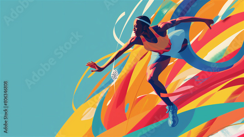 Obraz na płótnie Olympics or sport championship poster illustration. w salonie