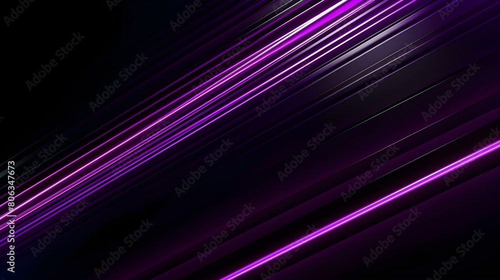 Glowing purple Neon Lights on a dark Background with Copy Space Glowing purple Neon Lights on a dark Background with Copy Space