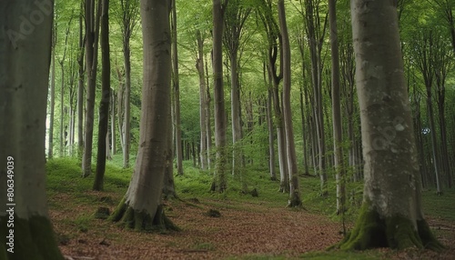 summer beech forest