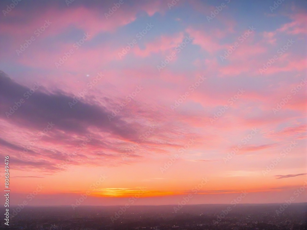 Fototapeta premium sunset in the city