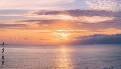 seascape in the early morning sunrise over the sea nature landscape