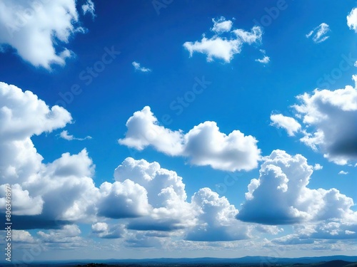 blue sky with clouds © birdmanphoto