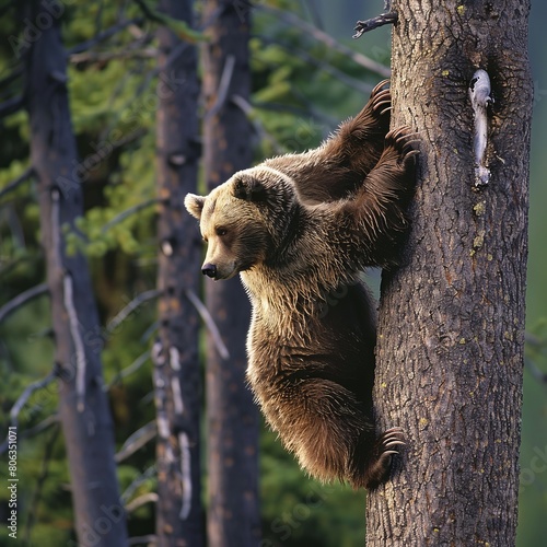 Grizzly Heights: Bear Conquers Nature's Tower