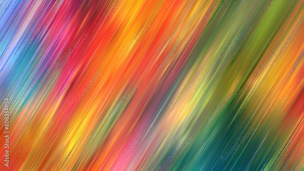 Abstract colorful diagonal stripes background with vibrant rainbow colors