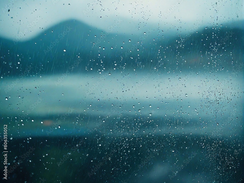 Obraz premium raindrops on window