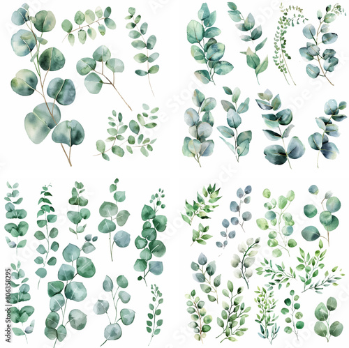 invitation painting silver herb print watercolor wedding greenery greeting herbal elegant exotic 