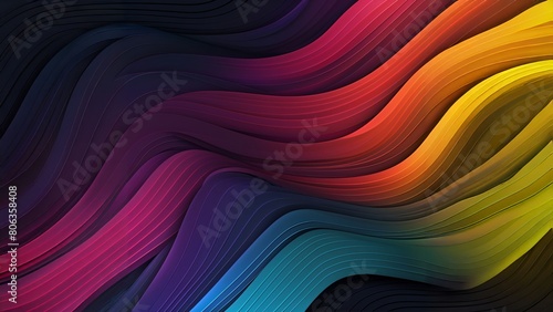 Abstract colorful gradient waves background