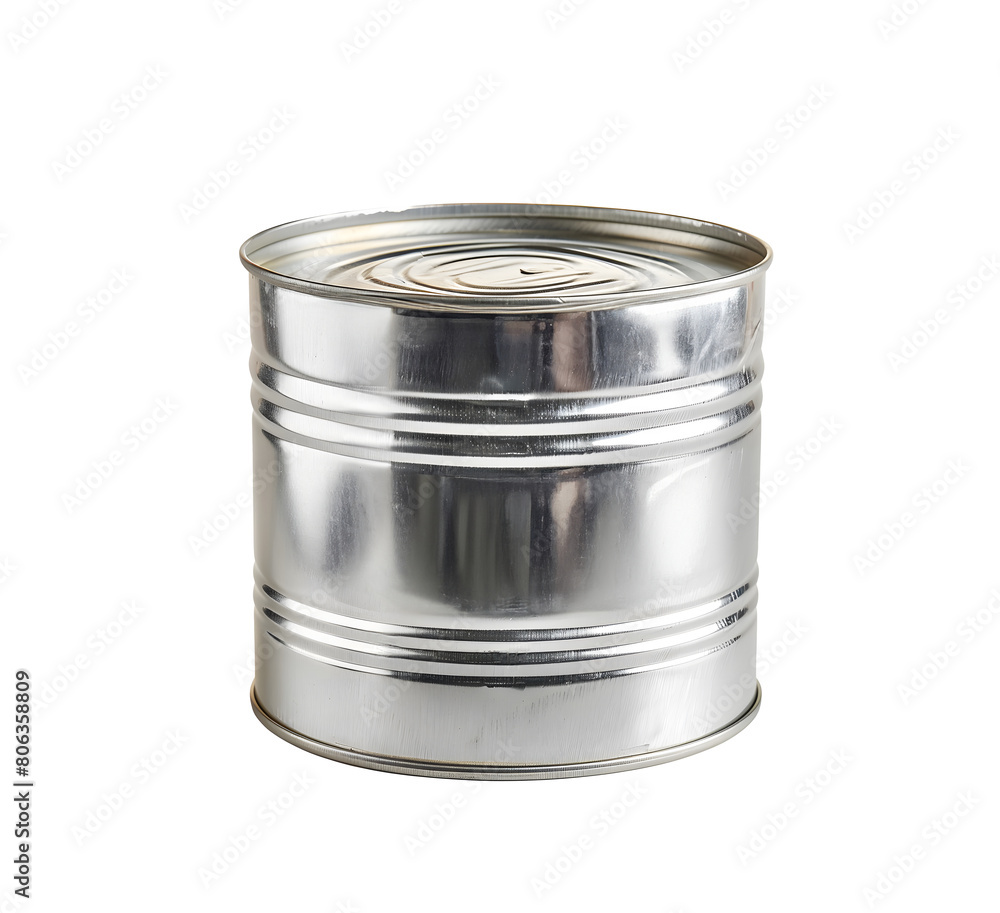 Metal Can on White Background. Generative AI