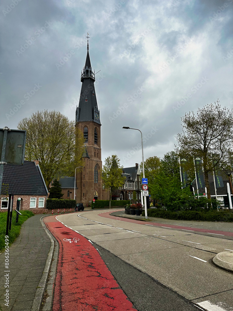 Obraz premium Amsterdam, the capital of Netherlands, is known for its artistic heritage, elaborate canal system and narrow houses!!
