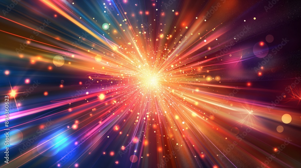 Fototapeta premium Abstract Wallpaper Explosion created with Generative AI Technology, ai, generative