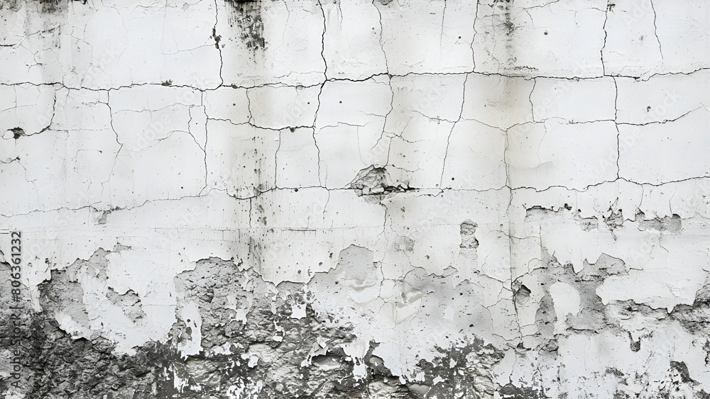Whitewashed Weathered Cracked Wall Texture Background Whitewashed Weathered Cracked Wall Texture Background
