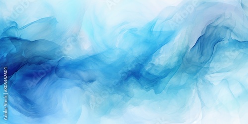 Coral background abstract water ink wave, watercolor texture blue and white ocean wave web, mobile graphic resource for copy space text 