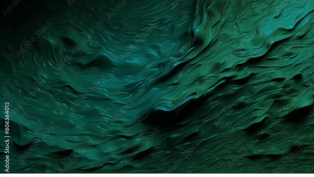 Dark emerald green background with wavy texture Stock Illustration ...