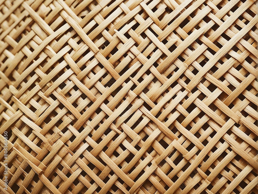Naklejka premium wicker basket texture