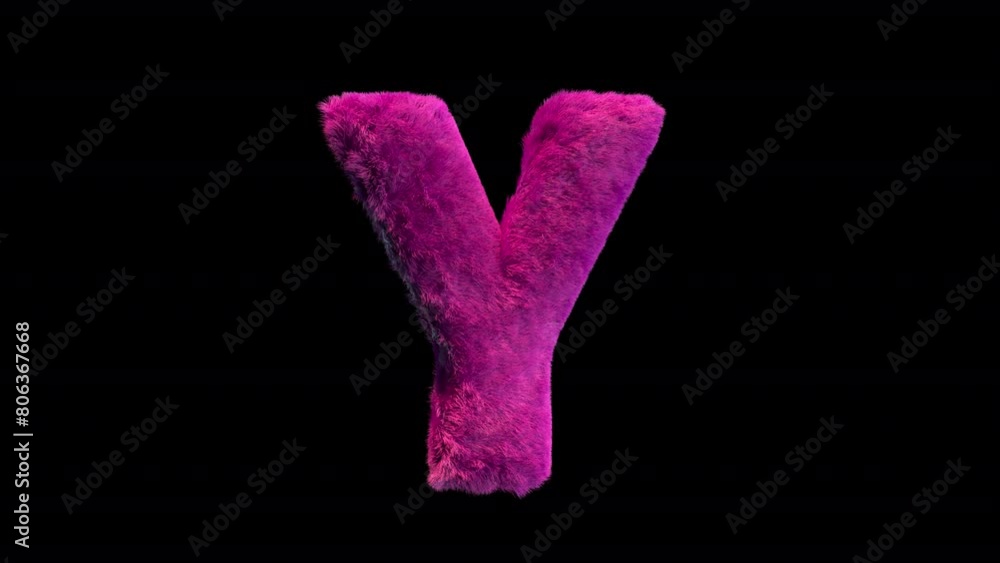 Letter Y animated plush aesthetic Letter Y animated plush aesthetic