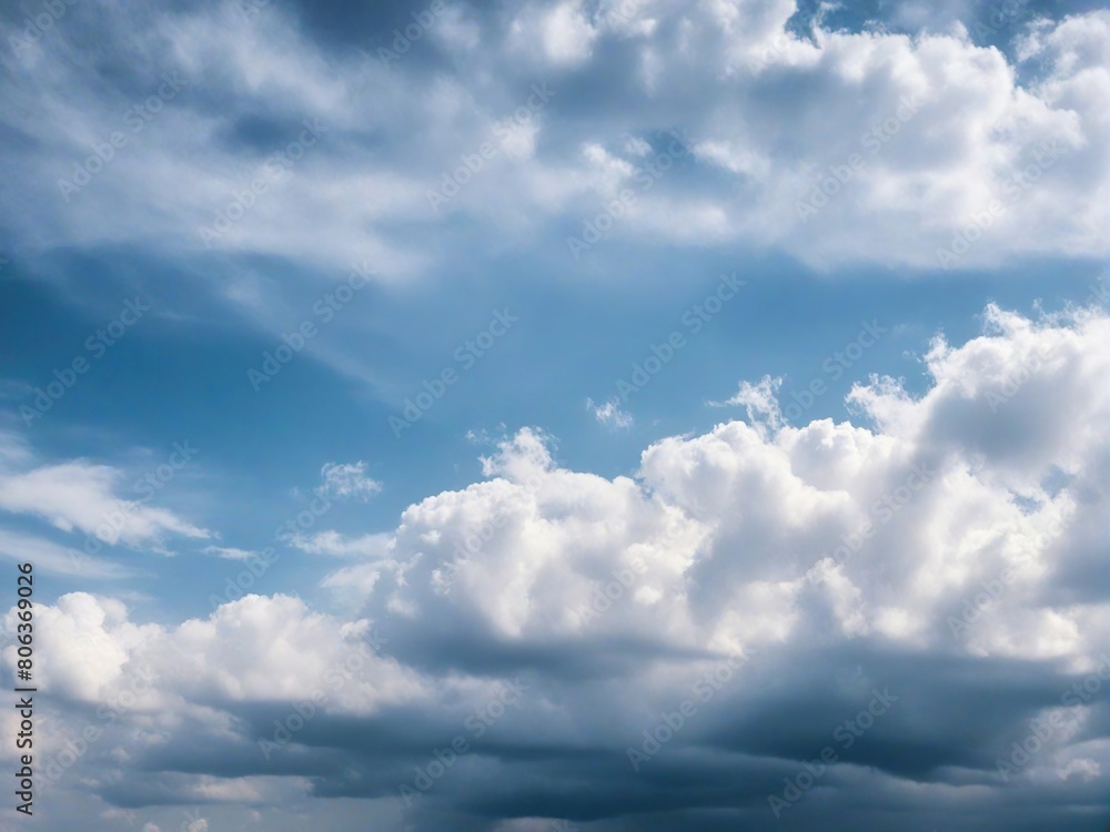 Obraz premium blue sky with clouds