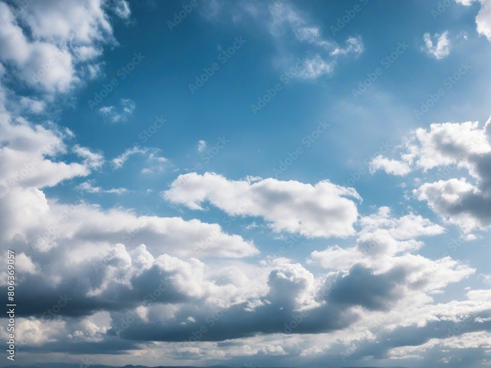 Obraz premium blue sky with clouds