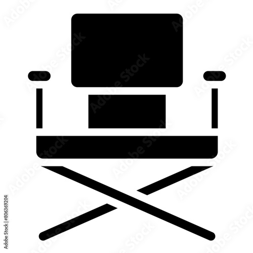 Camping chair Icon Style