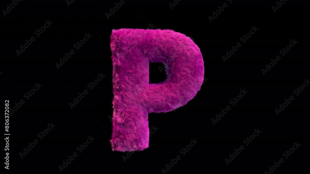 Letter P animated plush aesthetic Letter P animated plush aesthetic