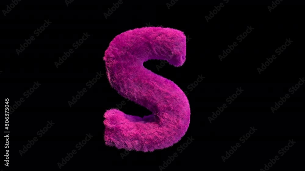 Letter S animated plush aesthetic Letter S animated plush aesthetic