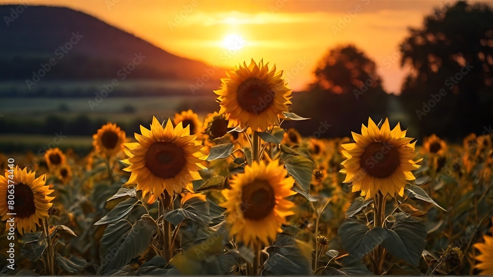 Golden Giants: Sunflowers Standing Tall