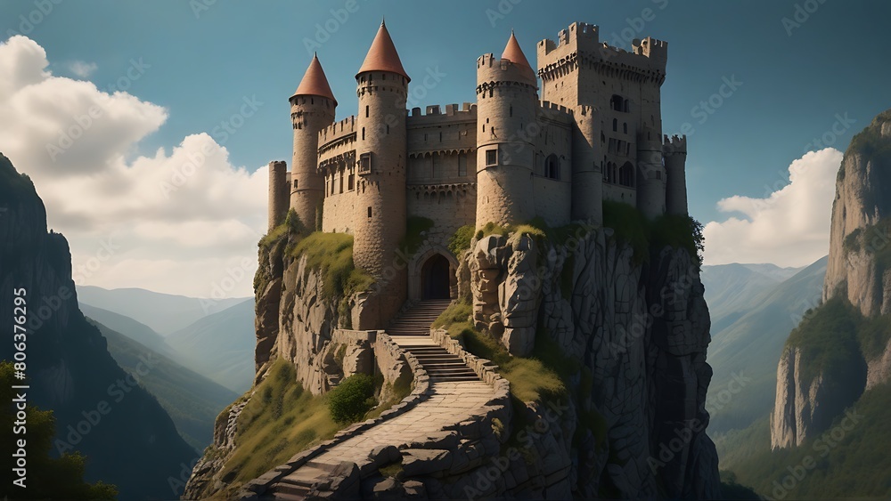 Majestic Heights: A Castle on the Cliff