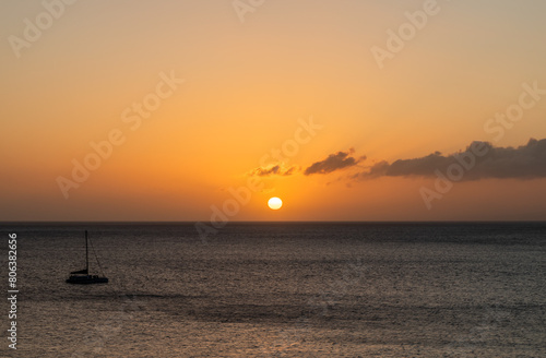 Beautiful Kaanapali Beach sunset  Maui  Hawaii