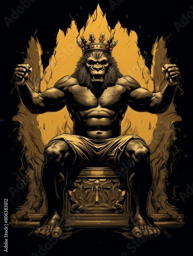 Vector Representation of King Kong s Chest Beating