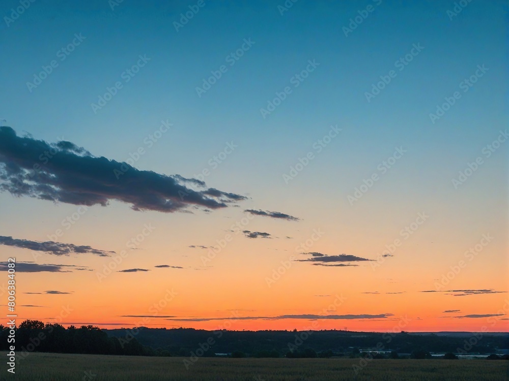 sunset in the mountains