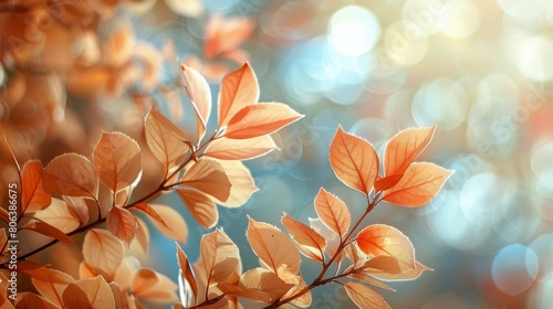 Close Up of Tree Branch With Leaves