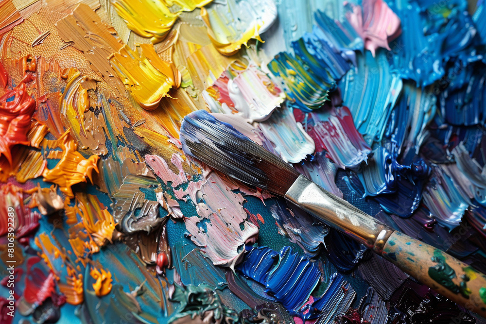 Textured Oil Painting with Vibrant Brush Strokes Textured Oil Painting with Vibrant Brush Strokes