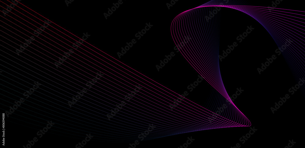 glowing wave lines on dark background. dynamic wave pattern. modern flowing wavy lines glowing wave lines on dark background. dynamic wave pattern. modern flowing wavy lines