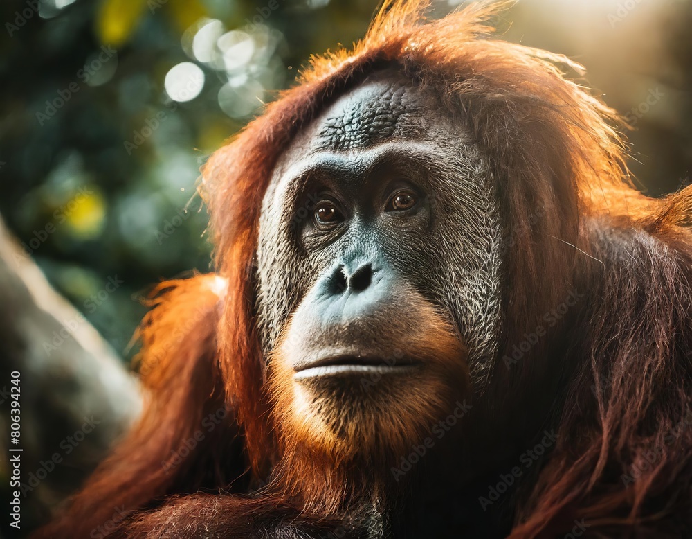 Orangutan Wildlife Animal Photography Jungle Endangered Species Great Ape Close-up Orangutan Wildlife Animal Photography Jungle Endangered Species Great Ape Close-up