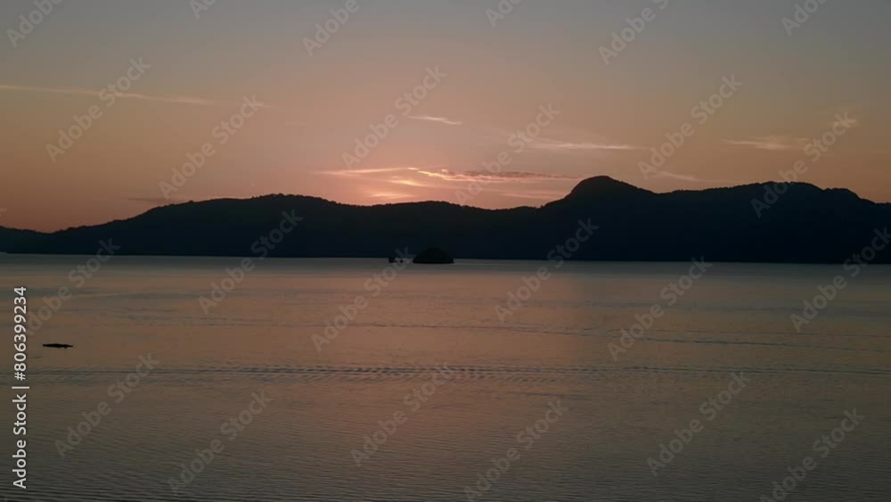 remote islands peaceful calming seascape sunrise. Beautiful aerial view drone remote islands peaceful calming seascape sunrise. Beautiful aerial view drone