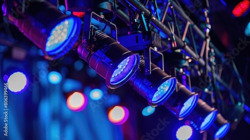 A set of stage lights to represent the field of performing arts or theater photo