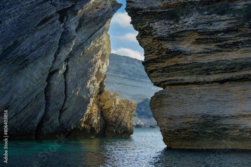 Cave in Corsica, bonifacio cliffs, France