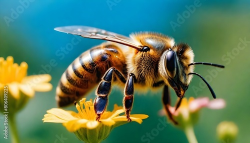 A coloful honey bee (213) photo