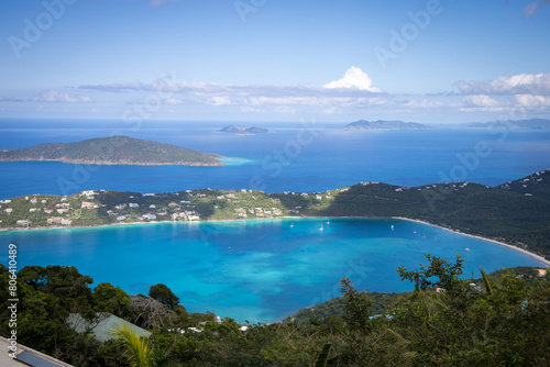 Overlooking the picturesque views of Magens Bay in St. Thomas photo